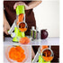Manual Vegetable Cutter Rotary Grater with 3 Chopping Blades